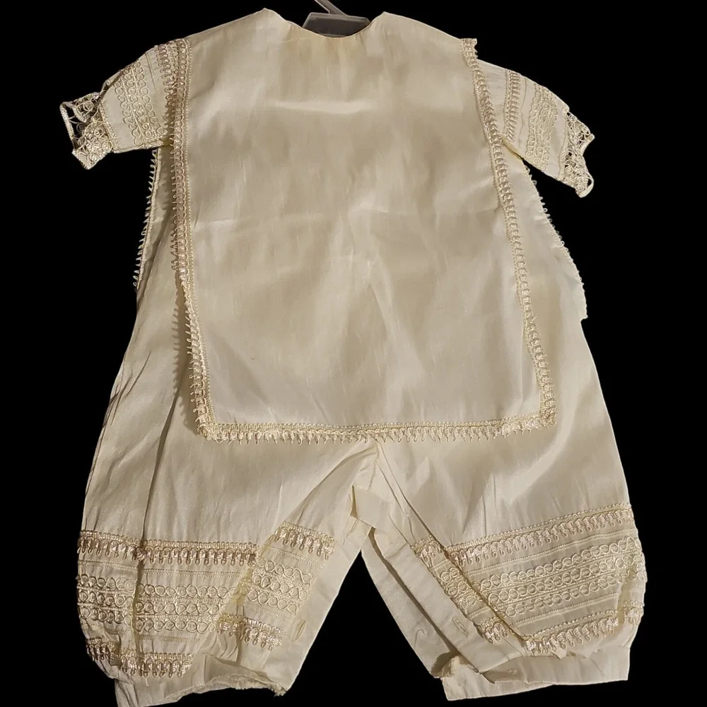 VTG Mi Luz Ceremoniales Christening Romper & Vest Set for Baby‎ Boys (6-18M)